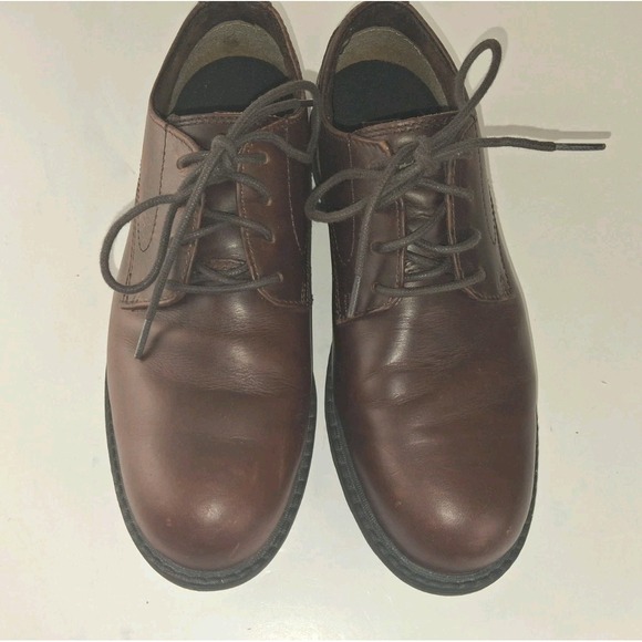 WOLVERINE Bedford Steel-Toe Oxford SR Industrial Men Shoes  Size 9.5M Brown main image 12